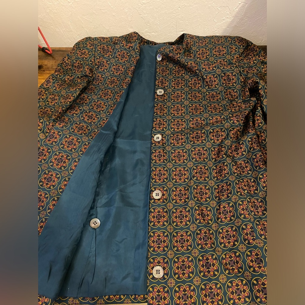 Vintage Alcott & Andrews jacquard jacket Size Small - Picture 3 of 7